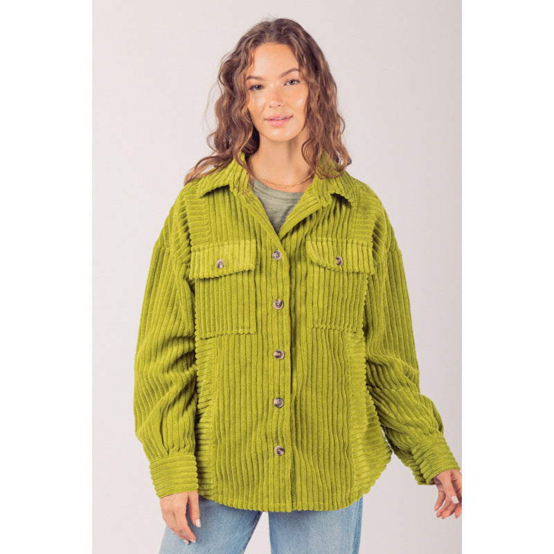 Casual corduroy jacket for women with practical pockets Lune London