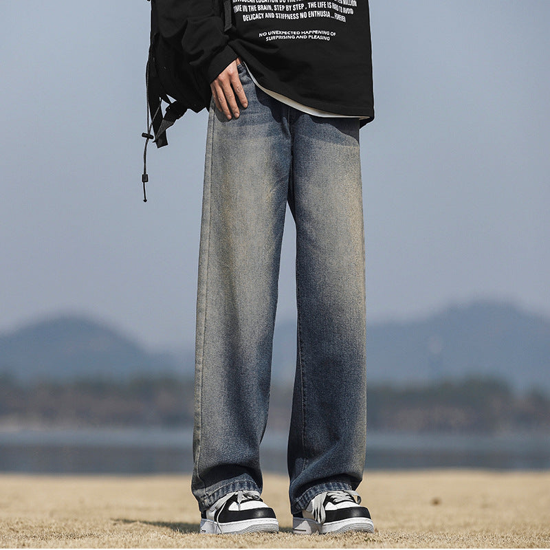 Jeans Lune London pour hommes coupe ample décontractée
