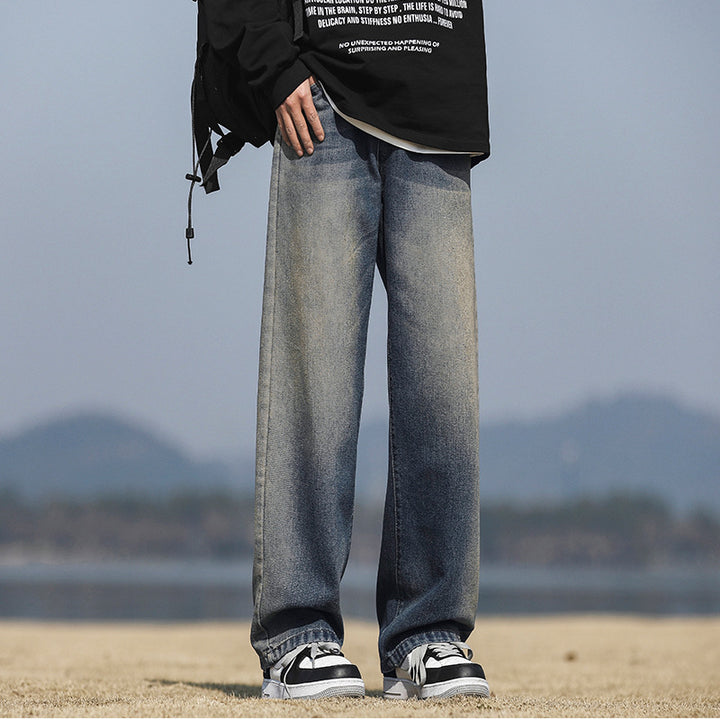 Jeans Lune London pour hommes coupe ample décontractée