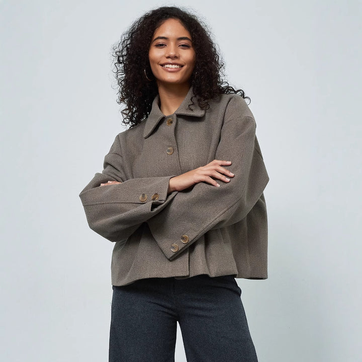 Ladies casual oversized double-breasted jacket Lune London