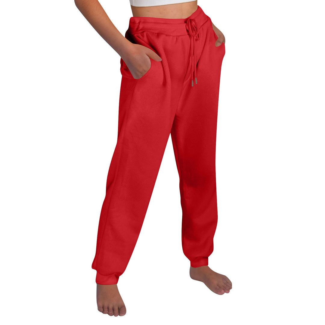 Comfortable women's jogging pants with elastic waistband and side pockets Lune London