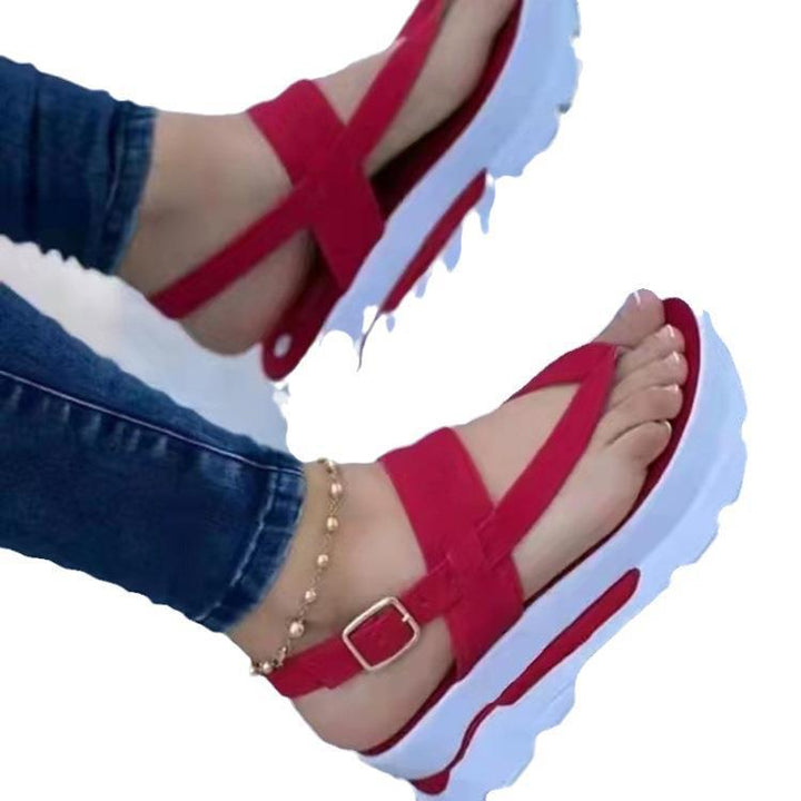 Fashionable strappy sandals for ladies with anatomical insole and sturdy design Lune London