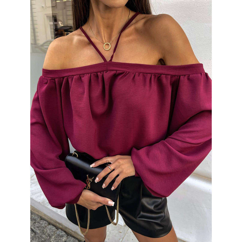 Women Off-Shoulder Blouse Leopard Print Lune London