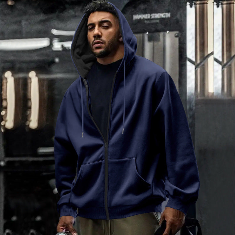 Men's Zip-Up Hoodie with Pockets Lune London