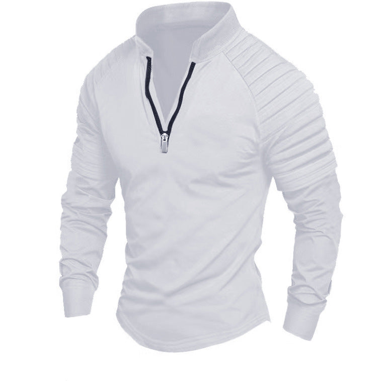 Sporty zip sweater for men with Lune London fashion accents