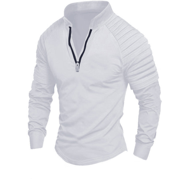 Sporty zip sweater for men with Lune London fashion accents