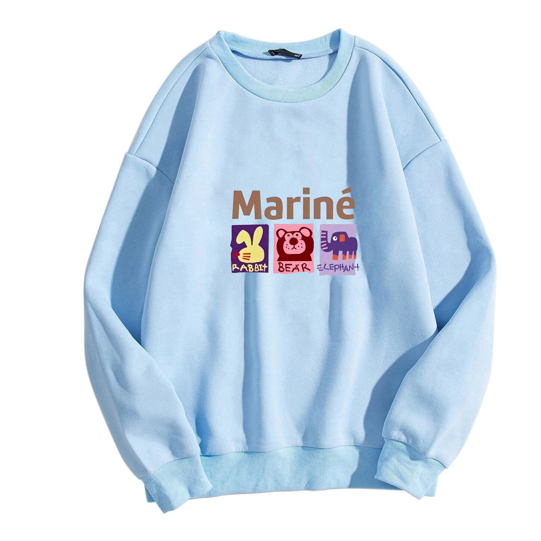 Women's cozy sweatshirt with animal motifs Chic & Stil
