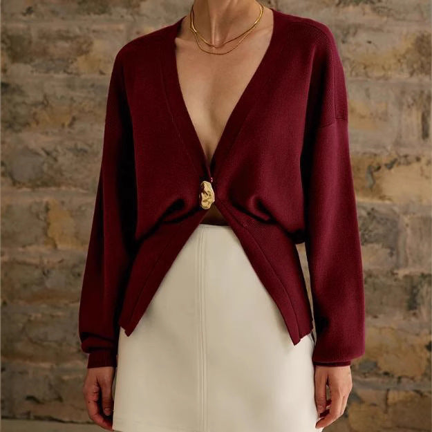 Cardigan féminin à la mode avec fermeture élégante Chic & Stil