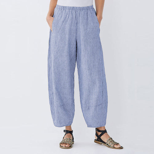 Lune London High Waist Striped Airy Pants for Ladies