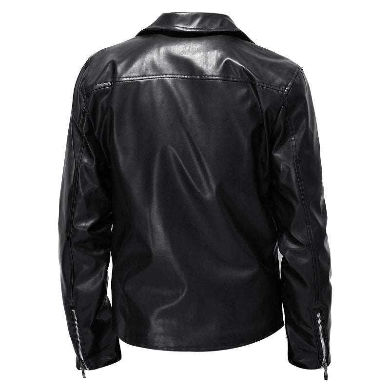 Men's Biker Jacket Made Of High-Quality Synthetic Leather Lune London