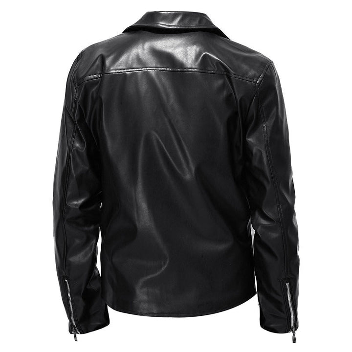 Men's Biker Jacket Made Of High-Quality Synthetic Leather Lune London