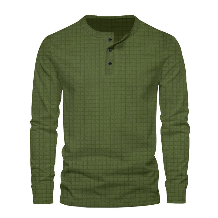 Men's long sleeve shirt with textured design Lune London