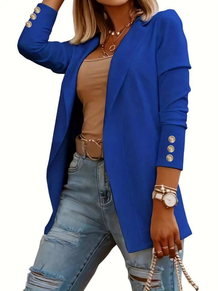 Ladies elegant blazer with trendy button details Lune London