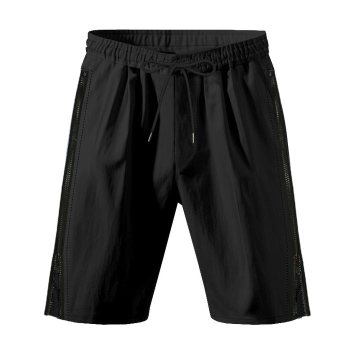 Shorts cargo sportives pour hommes avec taille ajustable et poches zippées pratiques Lune London