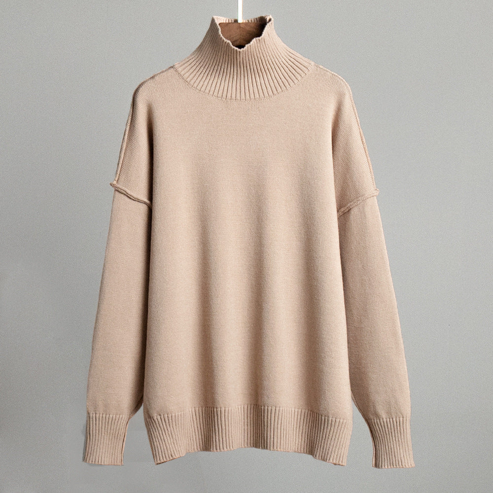 Ladies Trendy Turtleneck Pullover Lune London