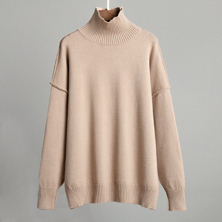 Ladies Trendy Turtleneck Pullover Lune London