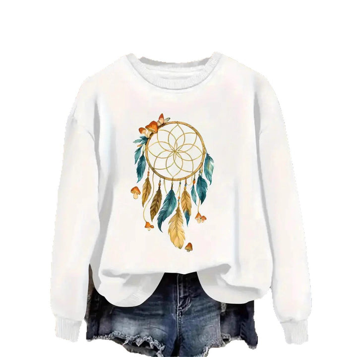 Sweatshirt pour femme avec design artistique de capteur de rêves Chic & Stil