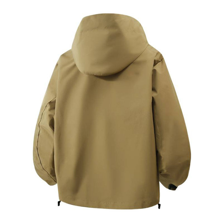 Women's windproof transition jacket with hood and adjustable drawstring Lune London