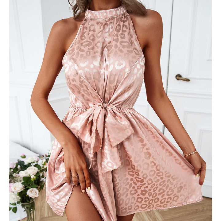 Elegant wrap dress for women with high collar and trendy slit Lune London