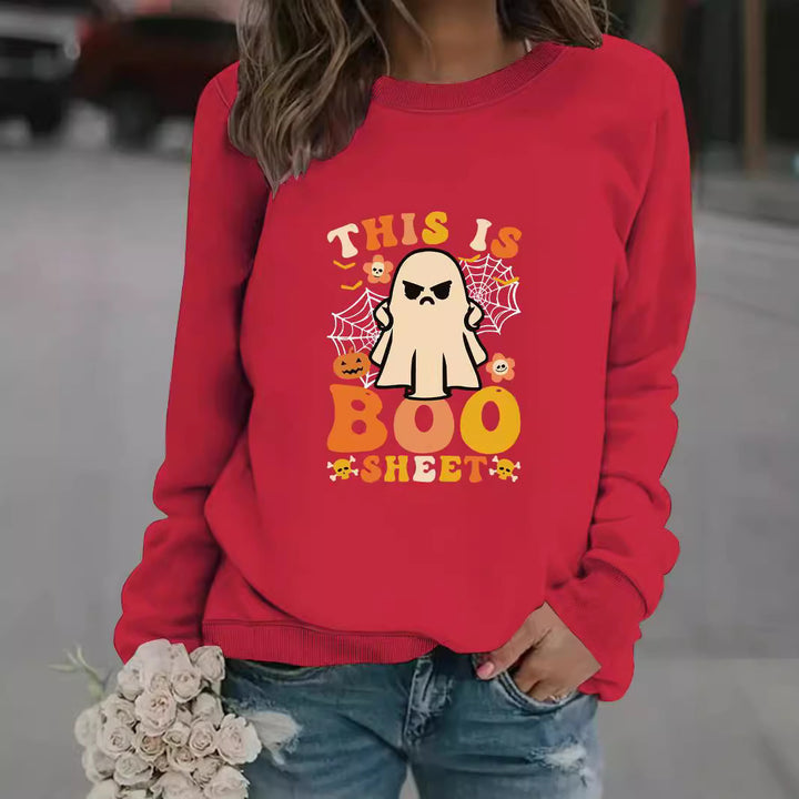 Sweatshirt pour femmes avec impression esprit automnal et coupe décontractée Chic & Stil
