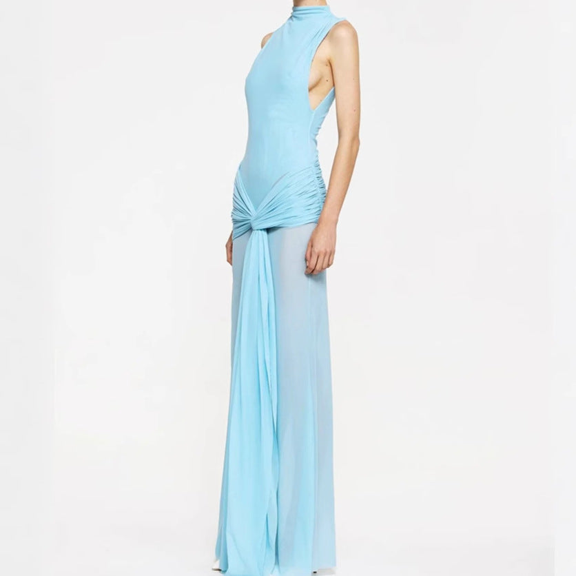Elegant maxi dresses for women with creative draping details and a fitted cut Lune London