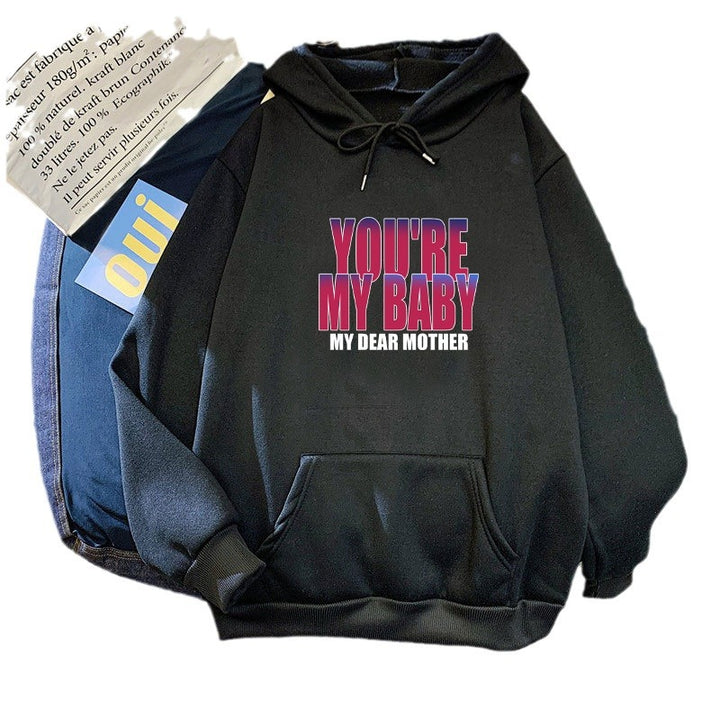 Women's hoodie with humorous lettering Chic & Stil