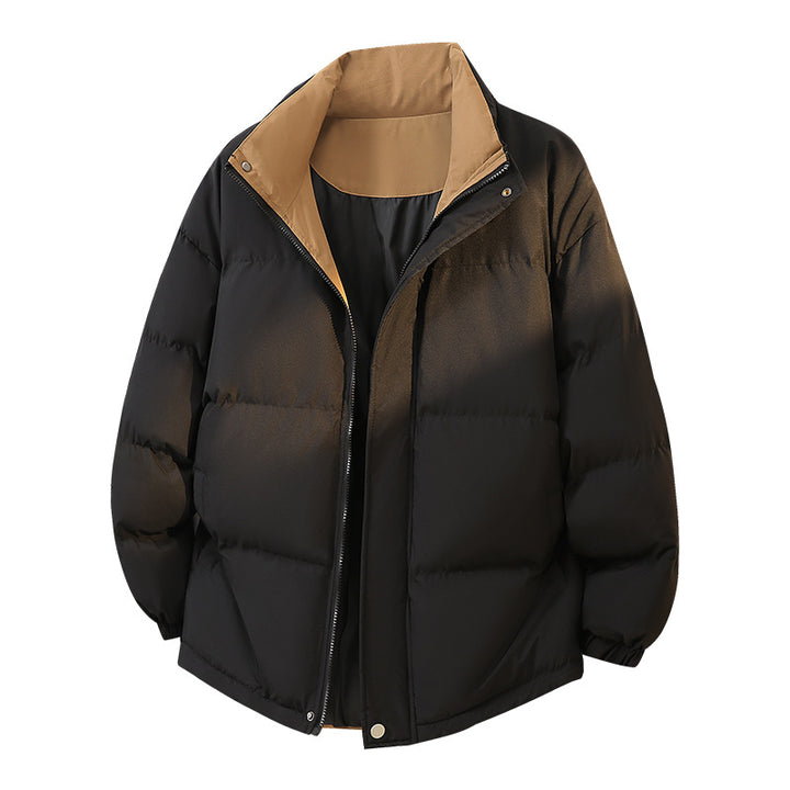 Ladies quilted down jacket with high collar and side pockets Lune London