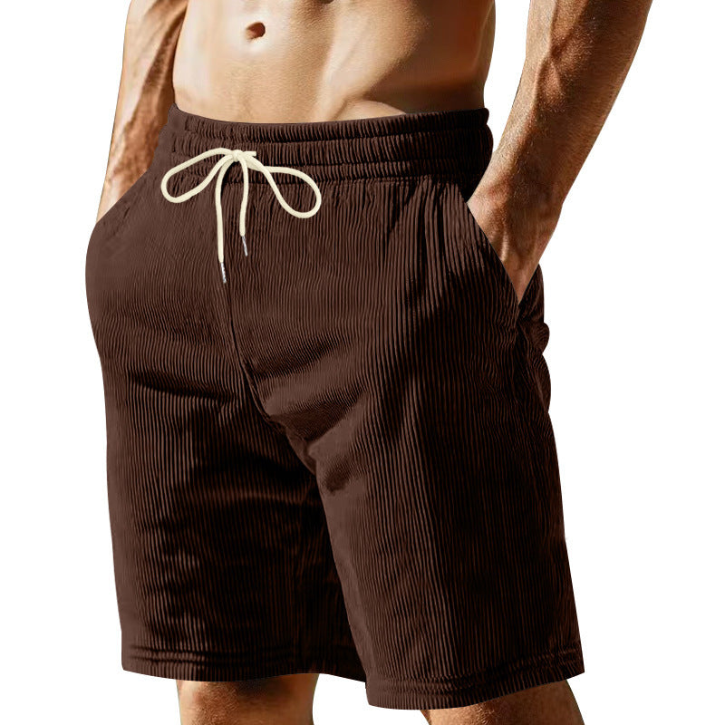 Men's breathable sport shorts with elastic waistband and drawstring Lune London
