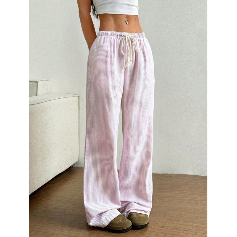 Wide-leg corduroy pants for women with practical side pockets Lune London