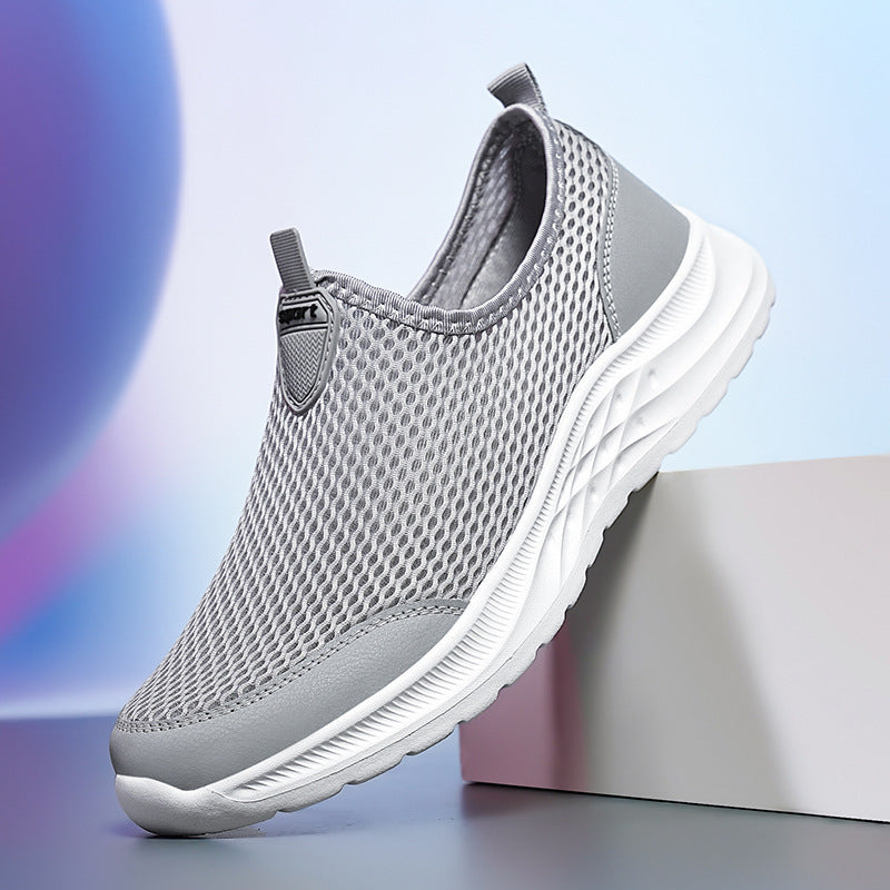 Men's Breathable Slip-On Sneakers with Adaptive Light Design Lune London
