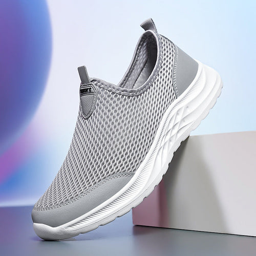 Men's Breathable Slip-On Sneakers with Adaptive Light Design Lune London