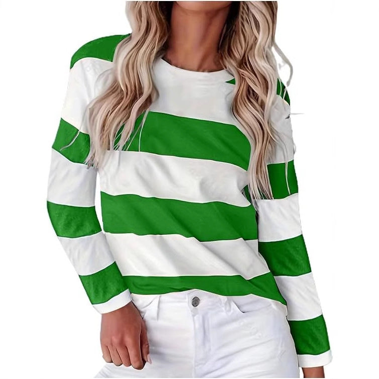 Women long striped t-shirt casual Lune London