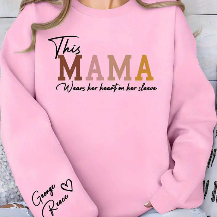 Sweat-shirt femmes avec impression inspirante de maman et coupe confortable Chic & Stil