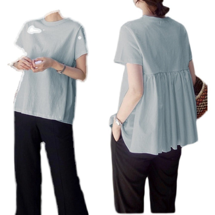 Chic and stylish women's leisure peplum t-shirt