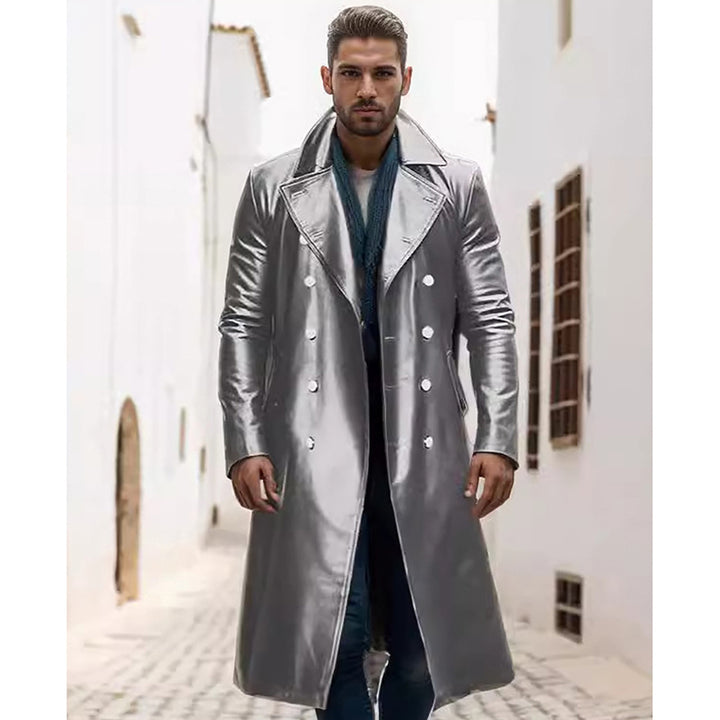 Elegant oversized trench coat for men made of high-quality material Lune London