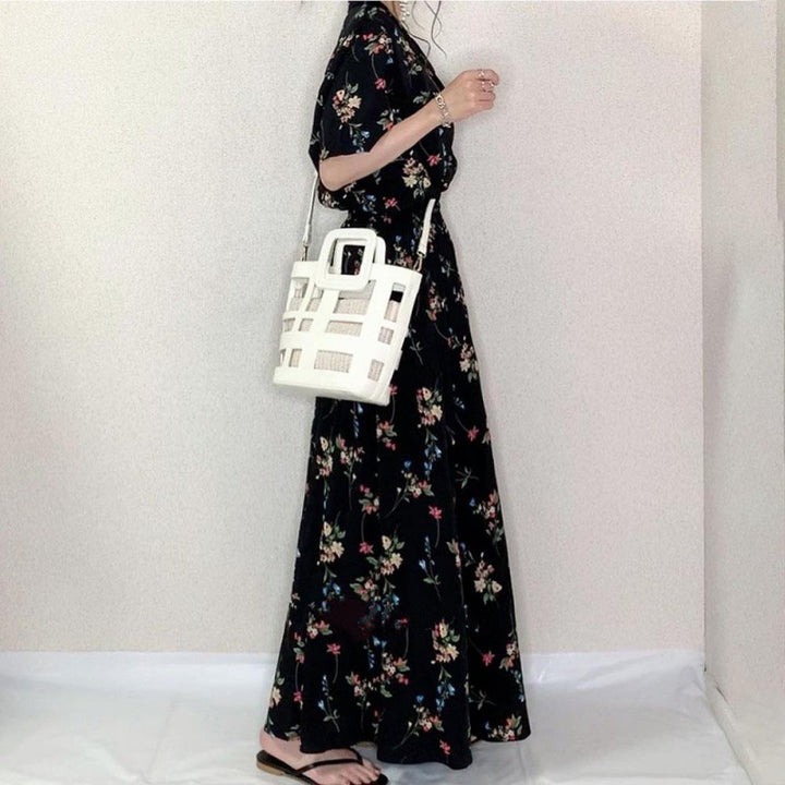 Lune London Floral Maxi Shirt Dress for Women