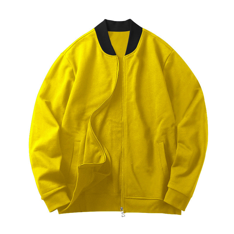 Sporty bomber jacket for men with hidden zipper and elastic cuffs Lune London