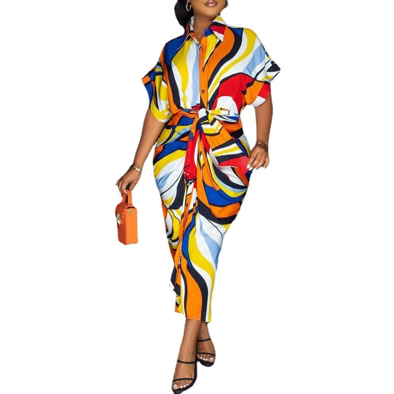 Lune London Women's Denim Patchwork Midi Dress