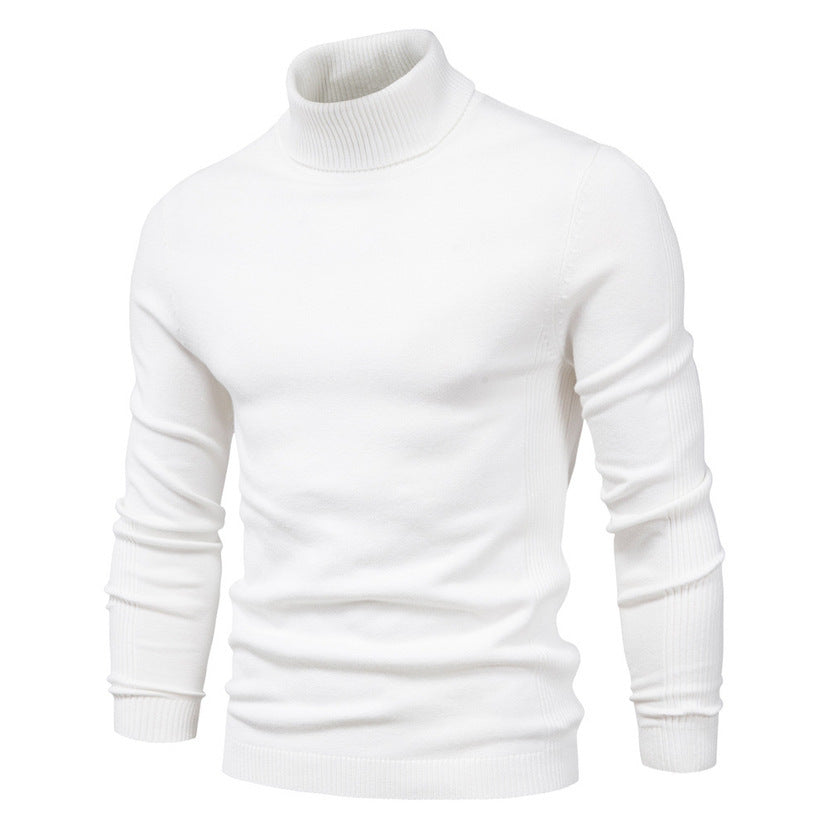 Men's Elegant Turtleneck Sweater in Soft Wool Lune London