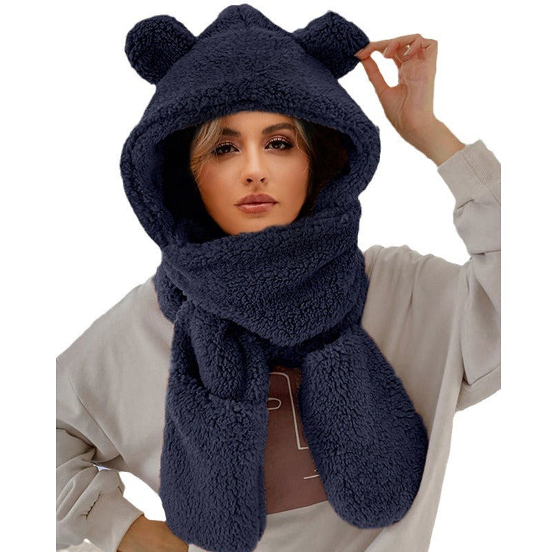 Ladies Cozy Unicorn Blanket with Chic Scarf and Style