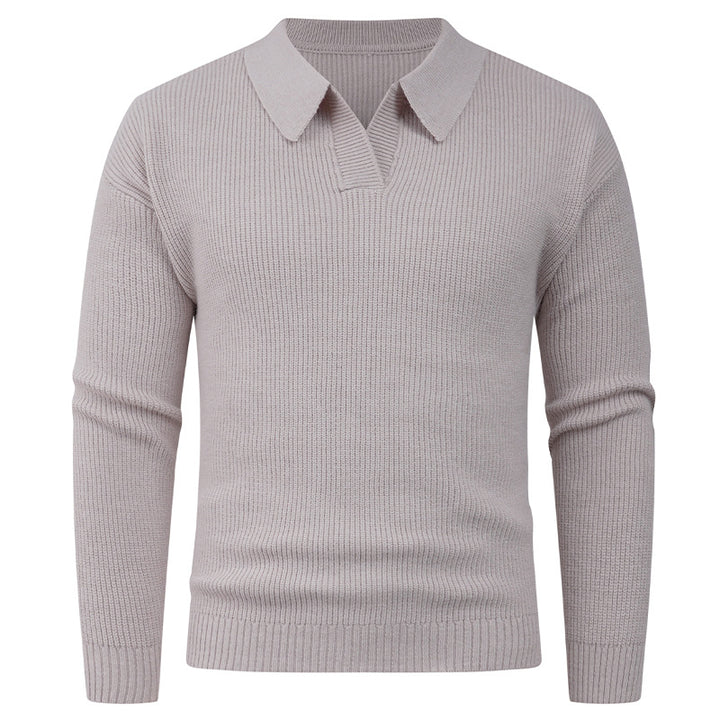 Casual men's sweater with modern collar Lune London