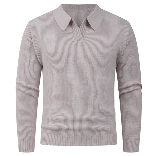 Casual men's sweater with modern collar Lune London