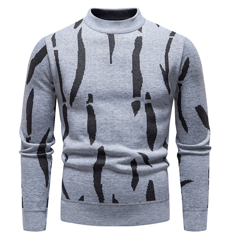 Chic and stylish graphic pattern sweater for men