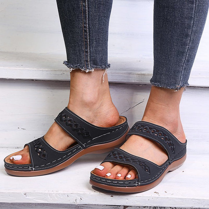 Comfortable and stylish women's clogs with fashionable decorative details Lune London