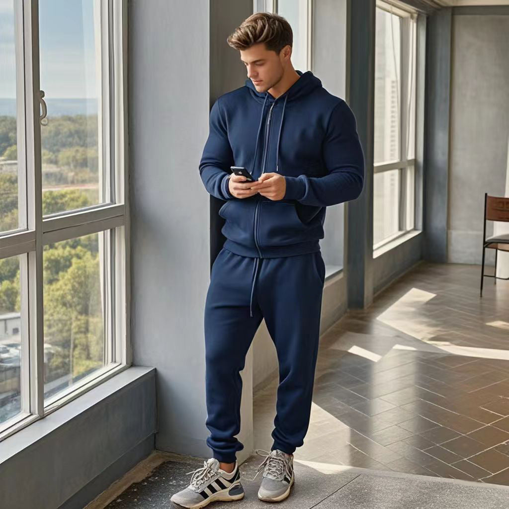 Men's sports tracksuit with functional zip pockets Lune London