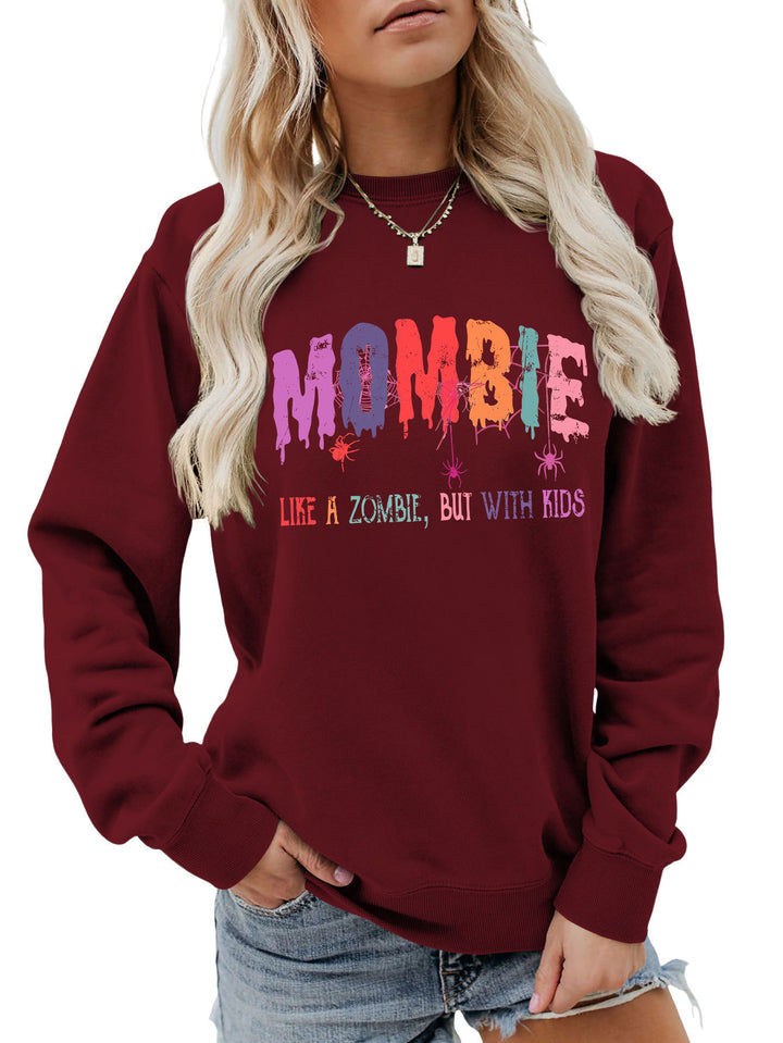 Sweat-shirt pour dames avec motif zombie créatif Chic & Stil