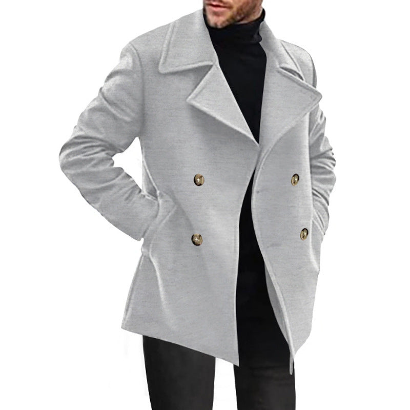 Men's Luxury Wool Double-Breasted Jacket Lune London