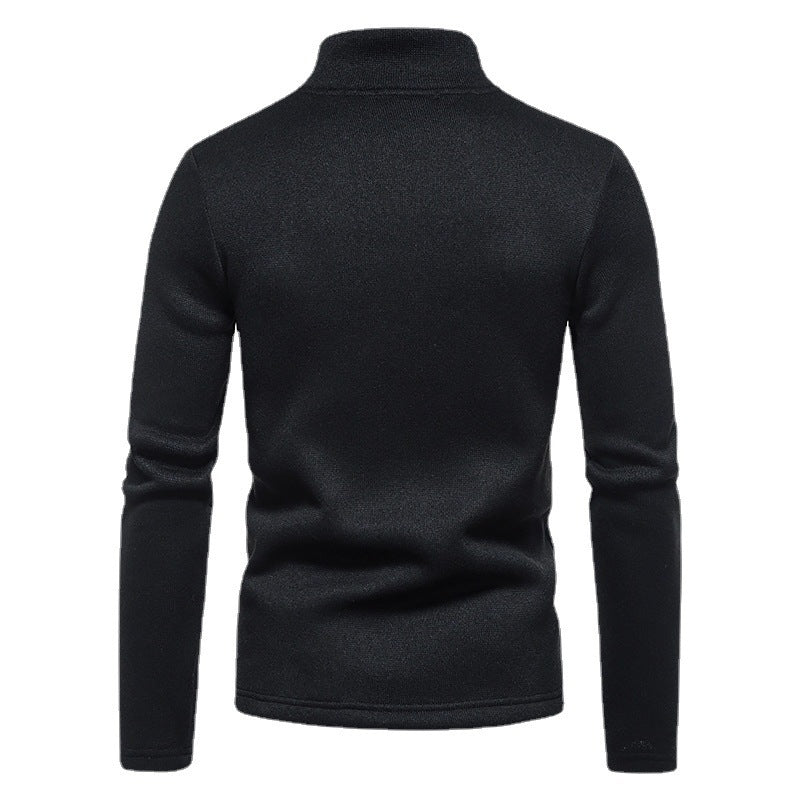 Sporty pull for men with a modern high collar and practical zip details Lune London