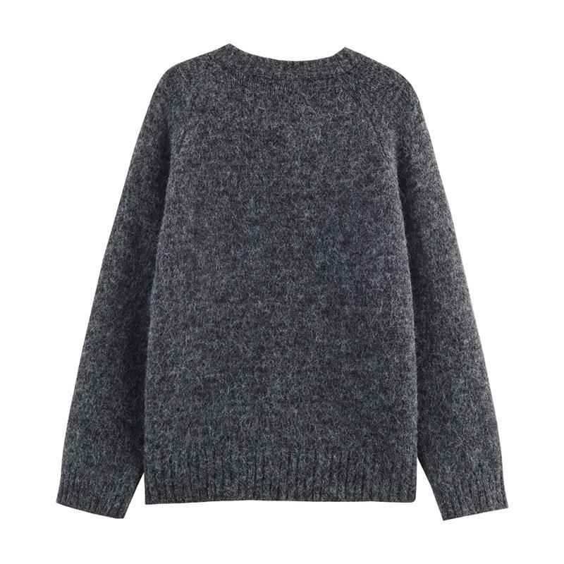 Pullover for women with colorful mushroom patterns and comfortable button details Lune London
