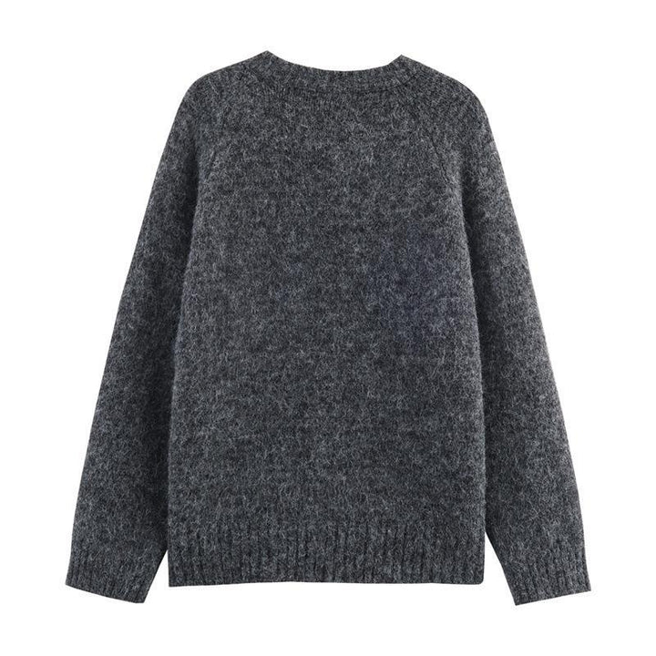 Pullover for women with colorful mushroom patterns and comfortable button details Lune London